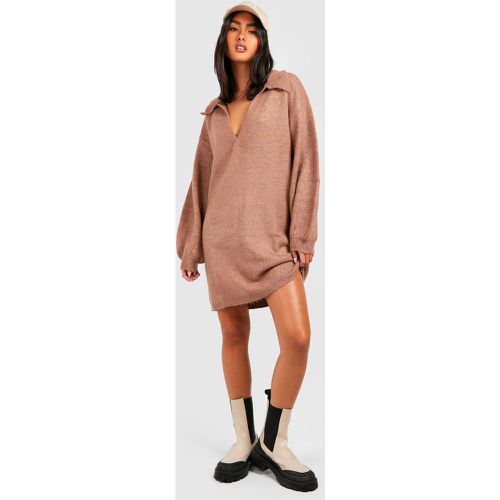 Robe Pull Oversize À Col Polo - S - boohoo - Modalova