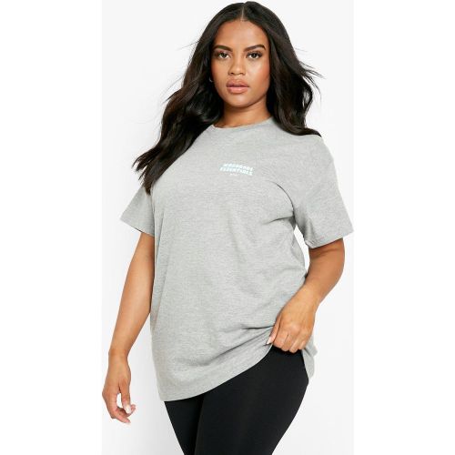 Grande Taille - T-Shirt Oversize Imprimé - 54 - boohoo - Modalova