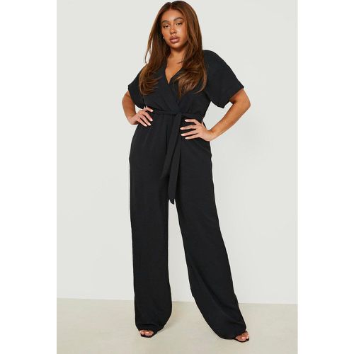 Grande Taille - Combinaison Large Ceinturée - 46 - boohoo - Modalova