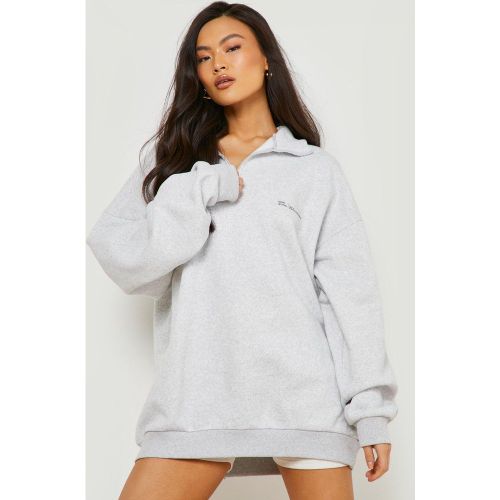 Sweat Oversize À Col Zippé - S - boohoo - Modalova