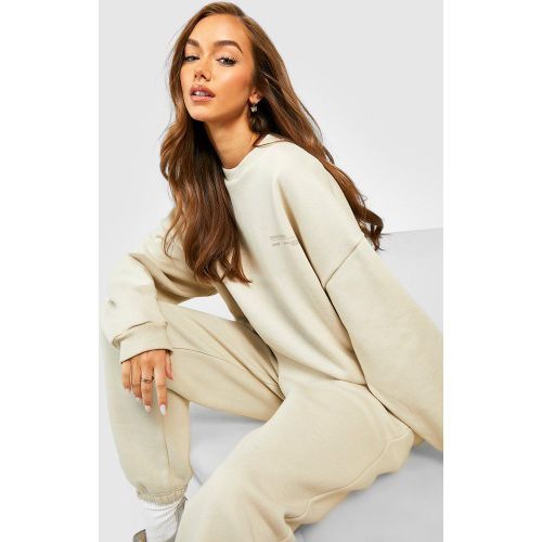 Sweat Oversize Premium À Slogan - S - boohoo - Modalova