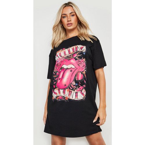 Robe T-Shirt À Imprimé Rolling Stones - boohoo - Modalova