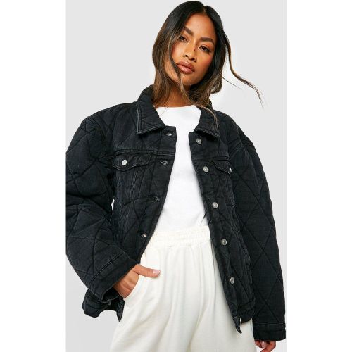 Bomber Matelassé En Jean - 34 - boohoo - Modalova