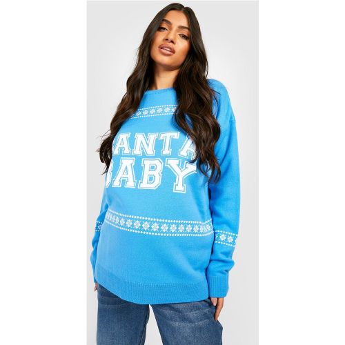 Maternité - Pull De Noël De Grossesse À Slogan Christmas Baby - 40 - boohoo - Modalova