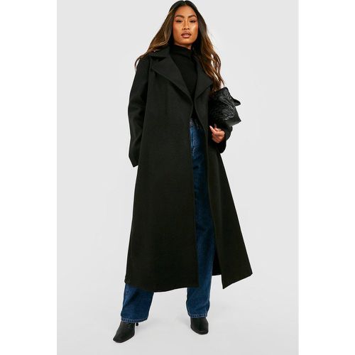 Manteau Long Effet Laine - 36 - boohoo - Modalova