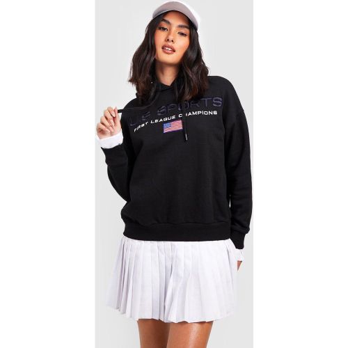 Robe Sweat 2 En 1 Plissée À Broderies - 46 - boohoo - Modalova