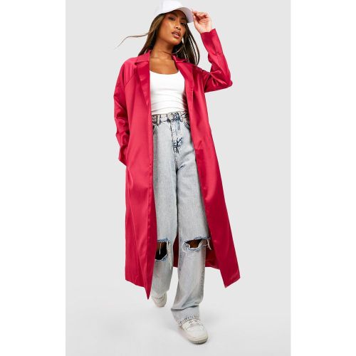 Manteau Long Satiné - 36 - boohoo - Modalova