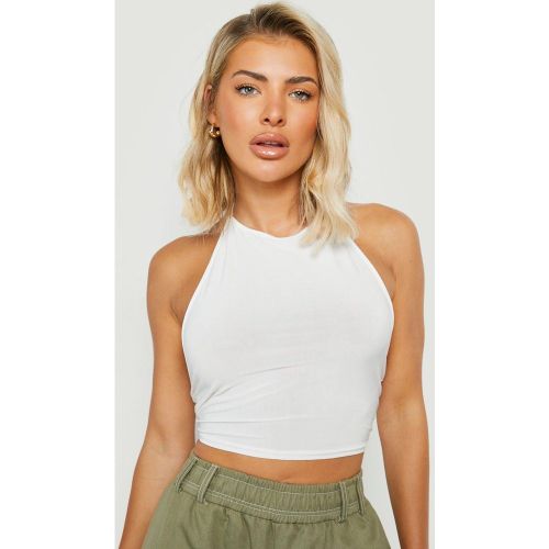 Crop Top Dos Nu Soyeux - 38 - boohoo - Modalova