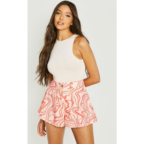 Short Ample À Imprimé Marbre - 38 - boohoo - Modalova