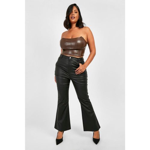 Grande Taille - Jean Flare Taille Haute - 44 - boohoo - Modalova