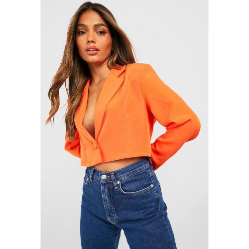 Blazer Court Basique Boutonné - 42 - boohoo - Modalova