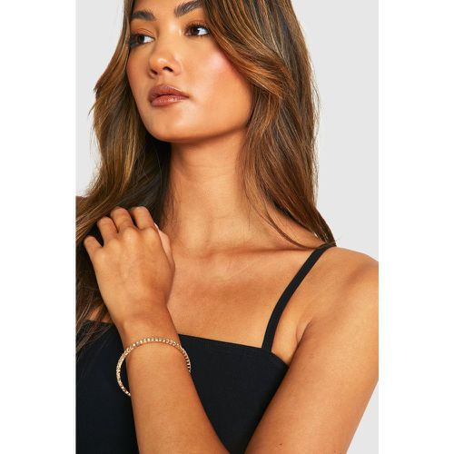 Bracelet Strassé - One Size - boohoo - Modalova