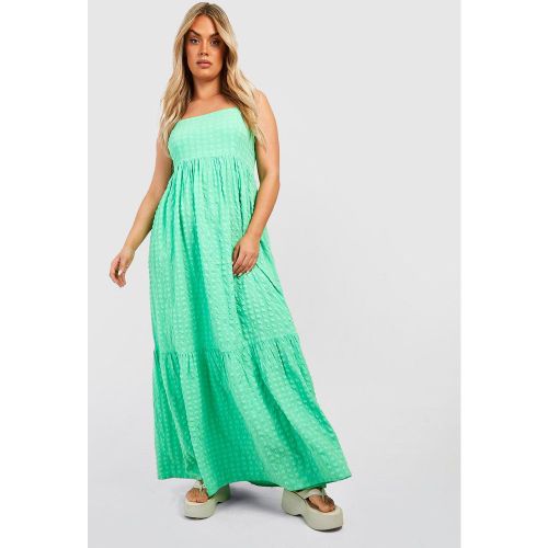 Grande Taille - Robe Longue Texturée - 44 - boohoo - Modalova