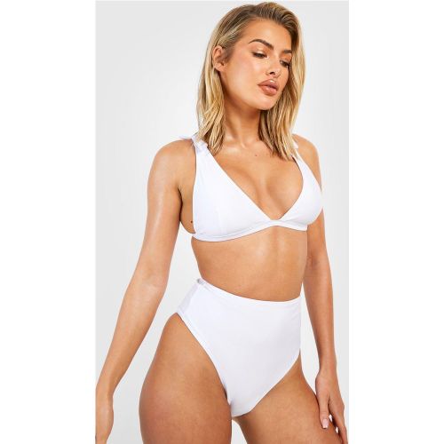 Bikini Taille Haute Noué - 34 - boohoo - Modalova