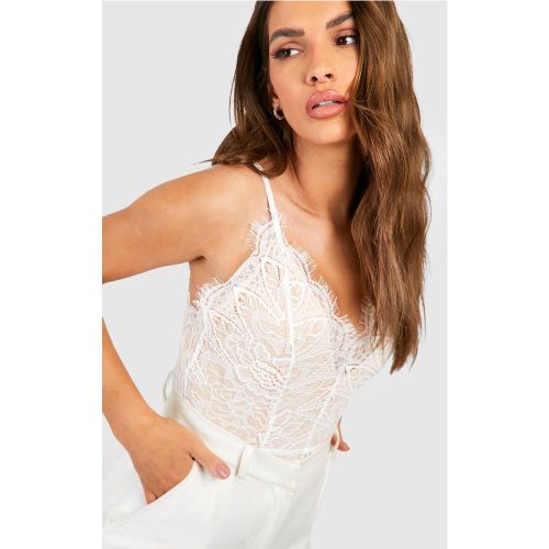 Body En Dentelle Ciliée - 42 - boohoo - Modalova