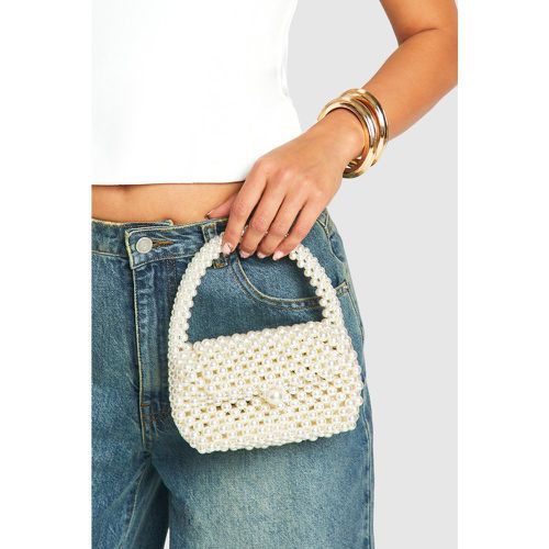 Mini Sac À Main Premium À Perles - One Size - boohoo - Modalova