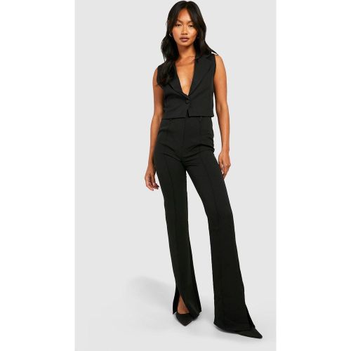 Pantalon Flare Taille Haute - 34 - boohoo - Modalova