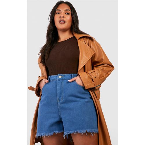 Grande Taille - Short Mom En Jean - 44 - boohoo - Modalova