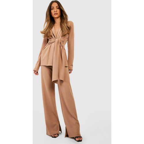 Pantalon Basique Fendu En Jersey - 38 - boohoo - Modalova