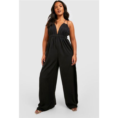 Grande Taille - Combinaison Large À Volants - 44 - boohoo - Modalova