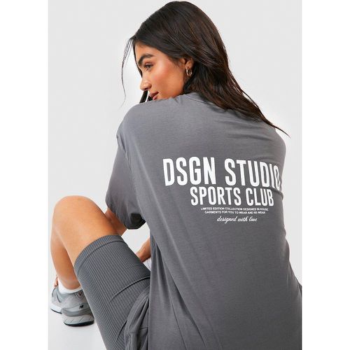 T-Shirt Oversize À Slogan Dsgn Studio - boohoo - Modalova