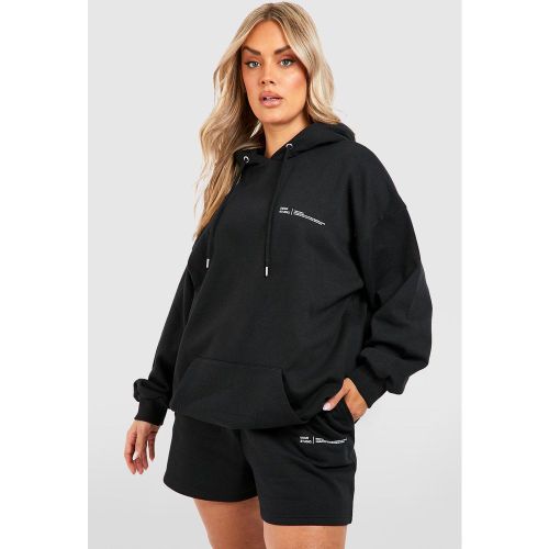 Grande Taille - Survêtement Oversize Avec Sweat À Capuche Et Short - 44 - boohoo - Modalova