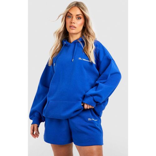 Grande Taille - Survêtement Oversize Avec Sweat À Capuche Et Short - 44 - boohoo - Modalova