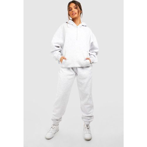 Survêtement Brodé À Col Zippé - S - boohoo - Modalova