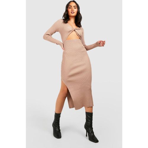 Robe Mi-Longue Nouée À Découpes - M/L - boohoo - Modalova