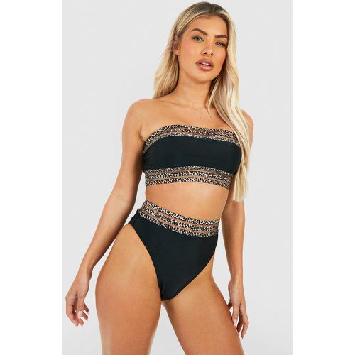 Bikini En Mesh À Imprimé Léopard - 38 - boohoo - Modalova