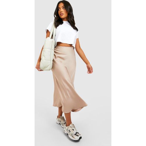 Petite" - Jupe Longue Satinée - M - boohoo - Modalova