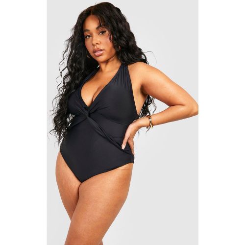 Grande Taille - Maillot De Bain Torsadé - 44 - boohoo - Modalova
