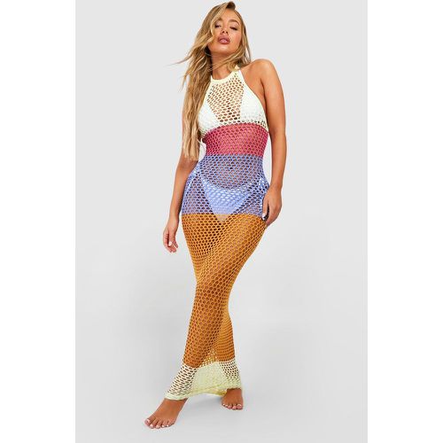 Robe De Plage Color Block Rayée - M - boohoo - Modalova