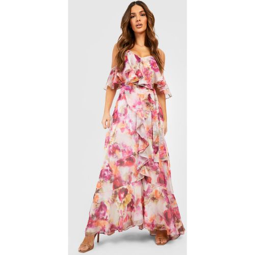 Robe Longue Fleurie - 36 - boohoo - Modalova