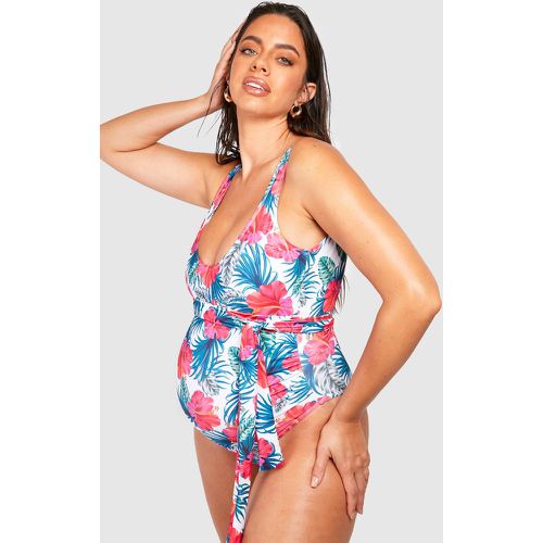 Maternité - Maillot De Bain De Grossesse Fleuri - 38 - boohoo - Modalova