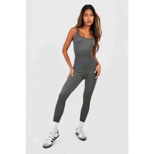 Combinaison Moulante Côtelée Sans Coutures - S - boohoo - Modalova