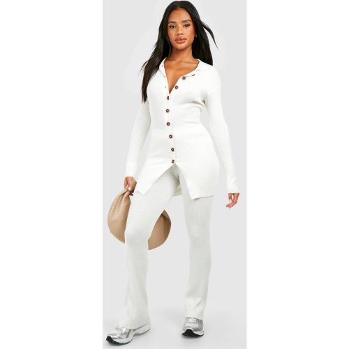 Ensemble Avec Cardigan Long Et Pantalon Large - 36 - boohoo - Modalova
