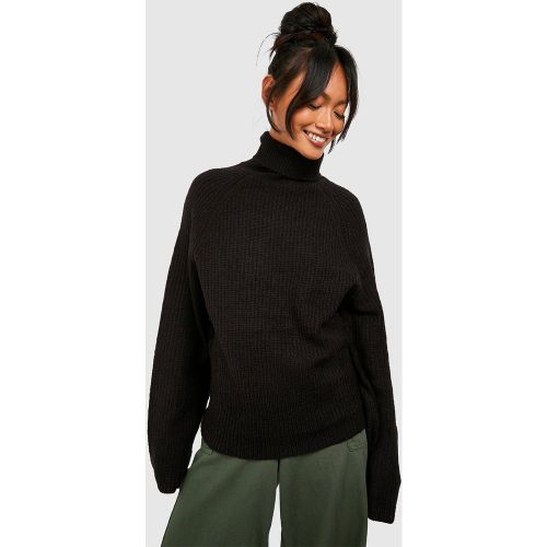 Pull À Col Roulé Et Manches Raglan - L - boohoo - Modalova