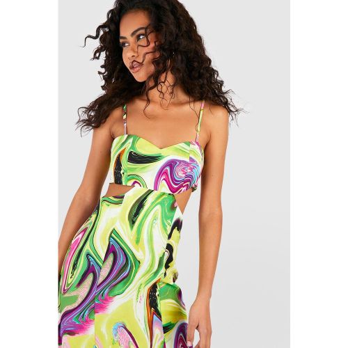 Robe Nuisette Marbrée Découpée - 44 - boohoo - Modalova