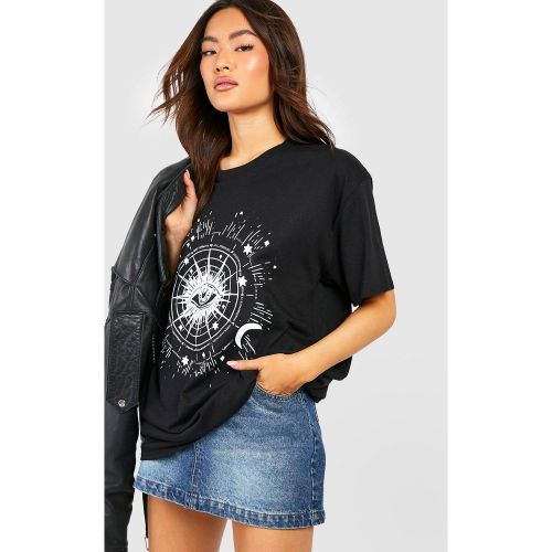 T-Shirt Oversize Imprimé - M - boohoo - Modalova