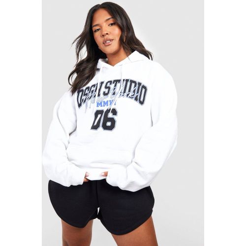Grande Taille - Sweat À Capuche Oversize À Slogan Dsgn Studio - 44 - boohoo - Modalova