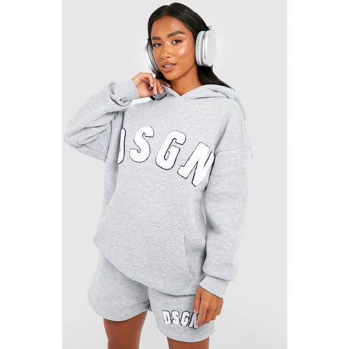 Petite" - Sweat À Capuche Oversize À Slogan Dsgn Studio - L - boohoo - Modalova