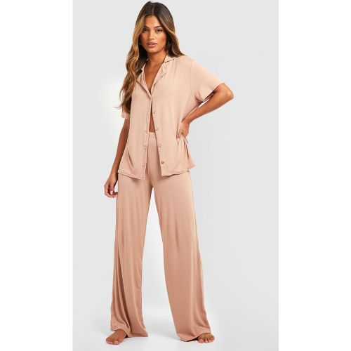 Pantalon De Pyjama Large En Jersey - 38 - boohoo - Modalova