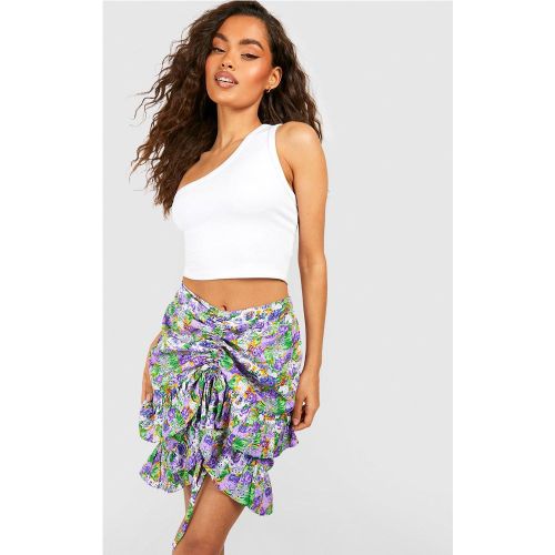 Mini-Jupe Fleurie À Volants - 12 - boohoo - Modalova