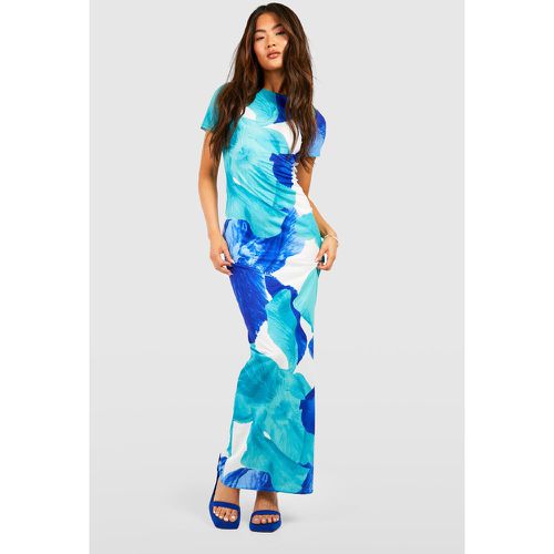 Robe Longue À Imprimé Abstrait - 38 - boohoo - Modalova