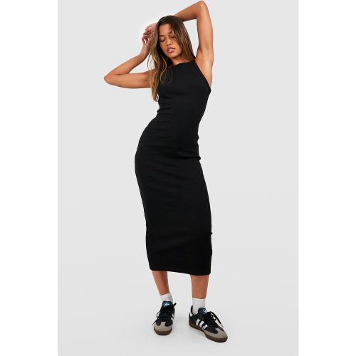 Robe Mi-Longue Côtelée À Dos Nageur - 36 - boohoo - Modalova