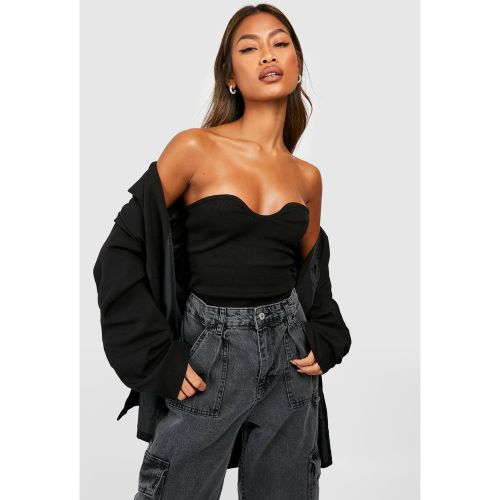 Haut Bandeau Côtelé - 36 - boohoo - Modalova
