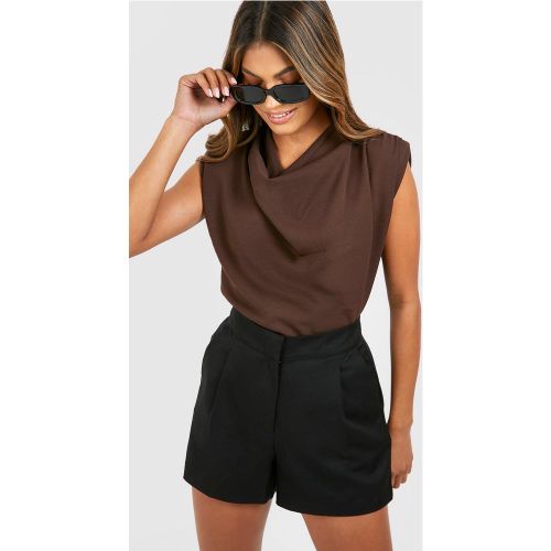 Blouse À Épaulettes Et Col Bénitier - 44 - boohoo - Modalova