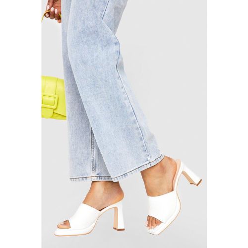 Mules À Talon Et Plateforme - Pointure Large - 36 - boohoo - Modalova