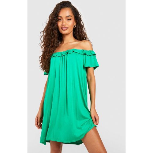 Robe D'Été À Épaules Dénudées Et Volants - / - 36, / - boohoo - Modalova